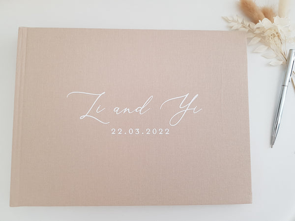 LIYI Linen Guest book POL2