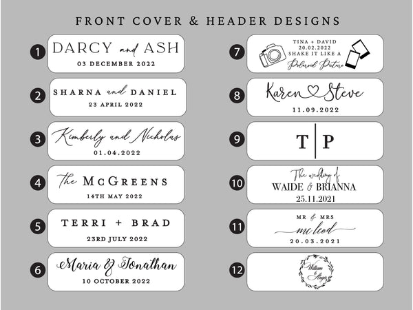 Personalised  Photo Album fits Instax polaroids 256