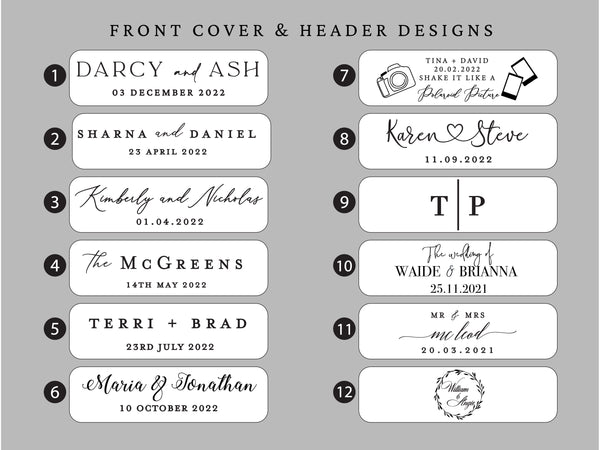 Personalised DIY guest book - Square