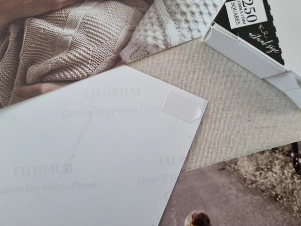 Photo mounting squares double sided