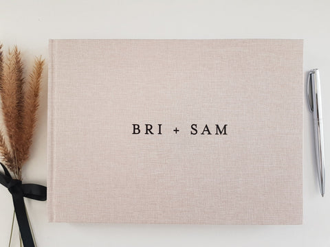 BRI Custom Linen Guest Book