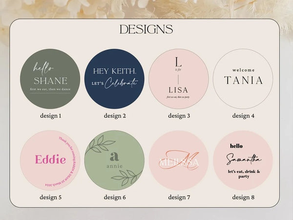 Wedding Place cards for Melissa