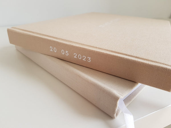 RUBY Custom Linen Guest Book