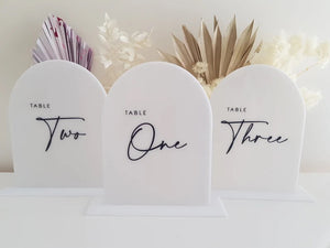 Acrylic Table Number | Wedding Numbers Sign | Table Numbers | Modern Table decor | Arch Table Number | Acrylic UV Printed | Centre Piece